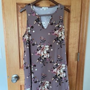 Nine Britton,XL, Floral soft stretch dress